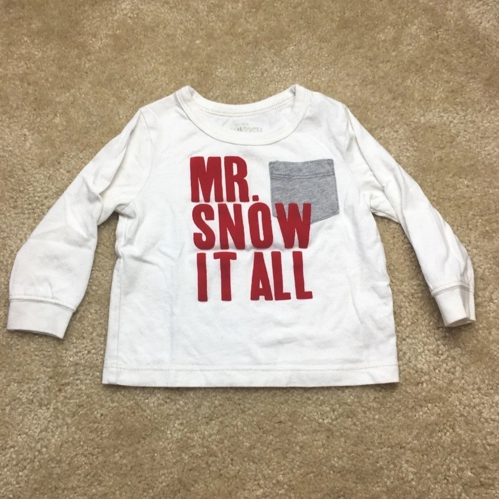 Osh Kosh B’Gosh Mr. Snow It All Long Sleeve 12 months